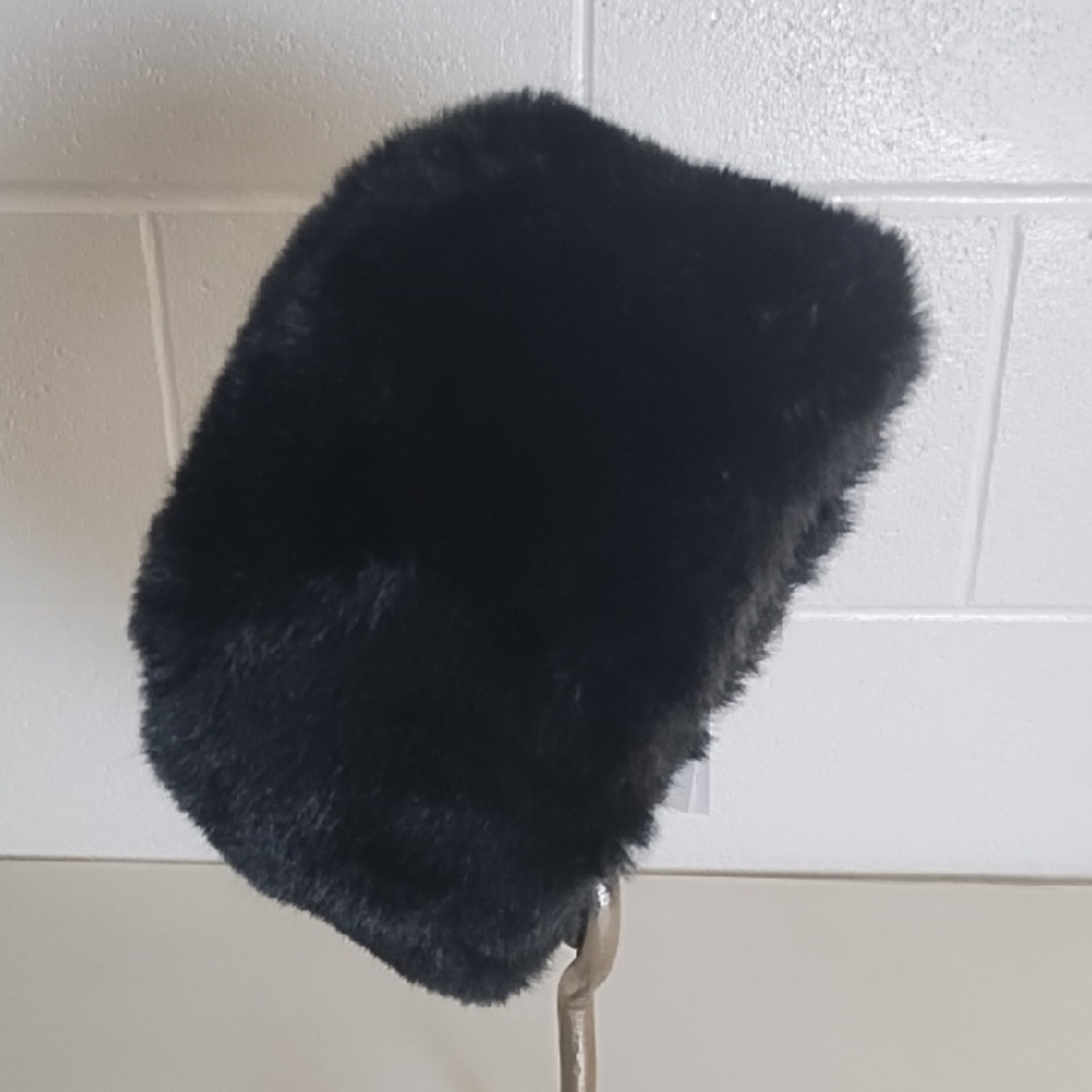 Apt. 9 Black Faux Fur Hat NWT - Picture 13 of 13